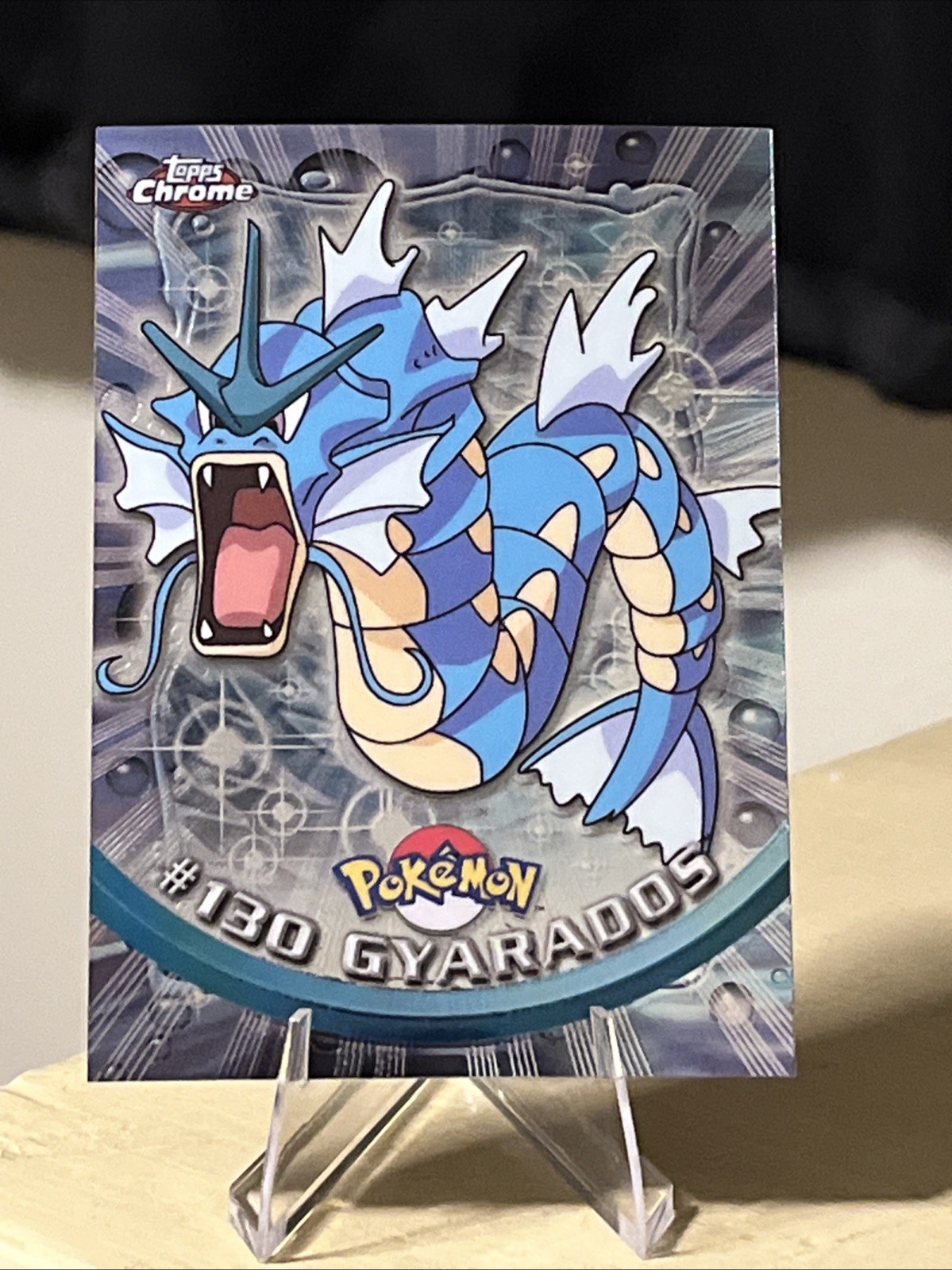 Pokemon Topps Chrome Gyarados TV Animation Edition #130 NM