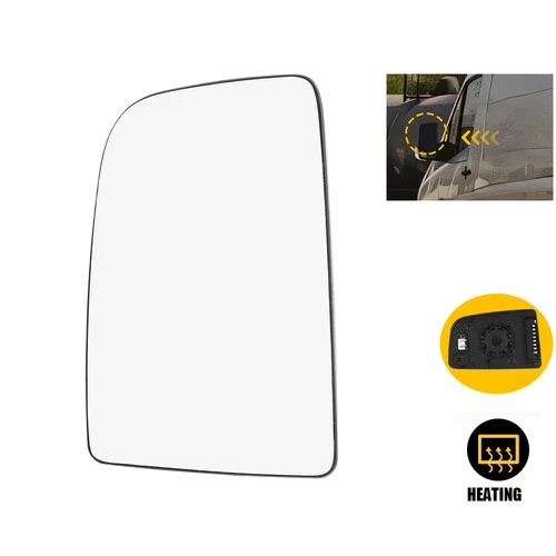 Front LH Left Heated Mirror Glass for Sprinter Mercedes-Benz 2500 3500 2010-2018