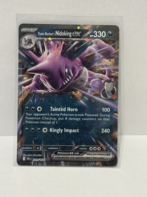 Pokémon Team Rocket's Nidoking ex Double Rare Holo HP 330 119/182 DRI eng