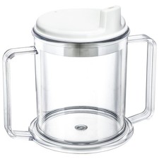 Eaasty 1 Pcs Adult Sippy Cup for Elderly, 10 oz Plastic Spill Proof Cups with...