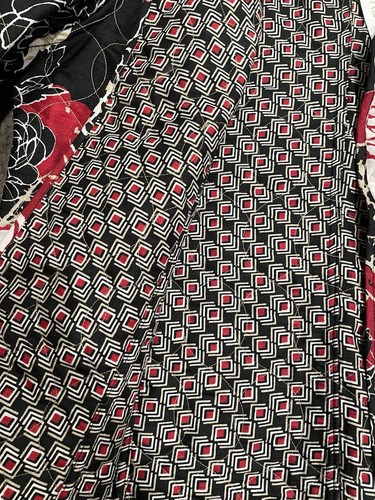 Chicos Sz 2 Quilted Reversible Large Jacket Long Sleeve Red Black White NEW Fall - Picture 5 of 6