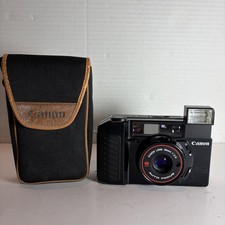 Canon Sure Shot 35mm Point Shoot Auto Focus Camera 38mm 1:2.8 W/ Case Works