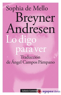 Lo digo para ver. NUEVO. ENVÍO URGENTE (Librería Agapea)