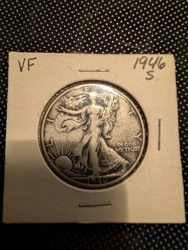 1946 50cent Walking Liberty Half Dollar Very Fine Condition Silver S Mint