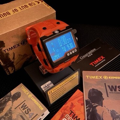 Timex Expedition WS4 Wide Screen Outdoor Watch Altimeter Barometer