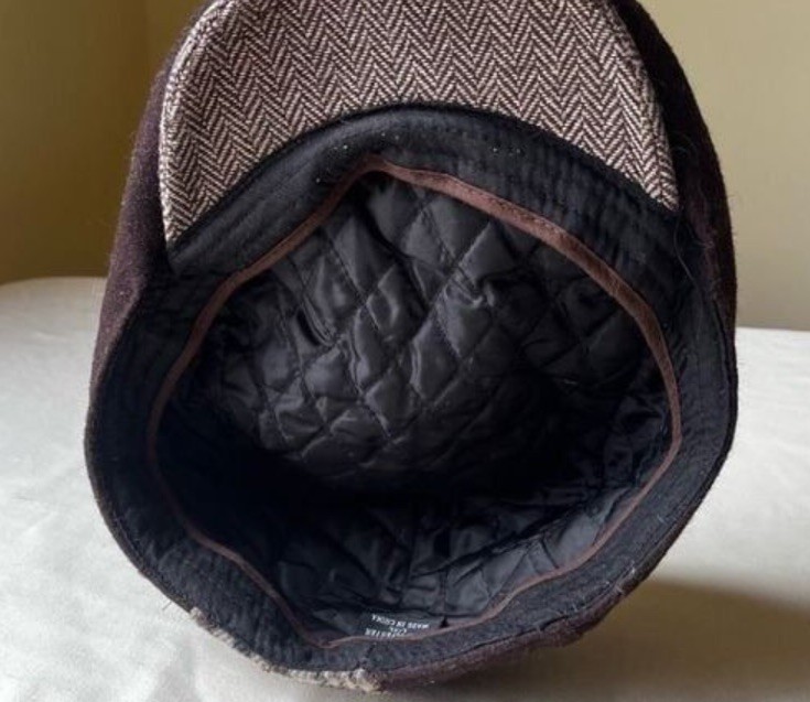 warm winter Patchwork  driver flat cabbie cap siz… - image 4