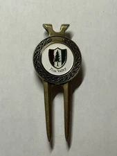Rare Pine Valley Golf Club Divot Tool & 1" Coin Style Golf Marker - A Beauty!