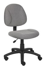 Boss Office Products Adjustable DX Fabric Posture Office Chair in Gray
