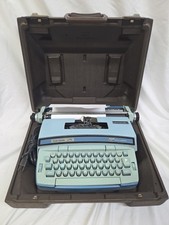 Vintage Blue Smith Corona Coronet SUPER 12 Electric Typewriter W/ Case- VG! thumbnail