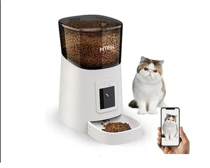 MYPIN Automatic Pet Feeder Black