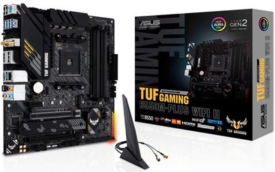 ASUS TUF Gaming B550M-Plus WIFI II mATX Mainboard Sockel AM4 M2/USB3.2/HDMI/DP