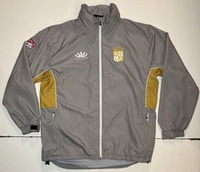 NOLA GOLD Rugby Paladin MLR Hooded Full Zip Rain Jacket Mesh Lined Mens 2XL GRAY