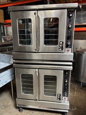Gas Convection Ovens Montague 2-115A(G) Bakery Depth Full Sheet 2 Speed Double