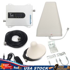 900/1800/2100MHz Cell Phone Signal Booster GSM 3G 4G LTE Amplifier Kit Band New