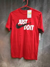 NWT Men's Nike "Just Do It" T-Shirt - Color Red - Style IM 722460, Sizes S, M, L