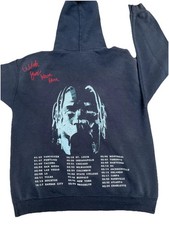 Felpa con cappuccio Travis Scott Astroworld Tour Wish You Were Here nera media