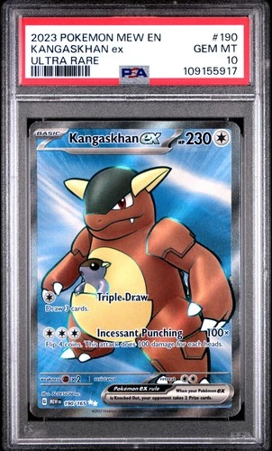 Kangaskhan EX 190 Ultra Rare PSA 10