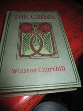 Atq First Edition 1901 The Crisis Winston Churchill Hardcover Book Grosset & Dun