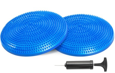 #ad #ad Balance Disc with Pump Wobble Cushion for Stability Workout 2 PCS Cobalt Blue... $34.04