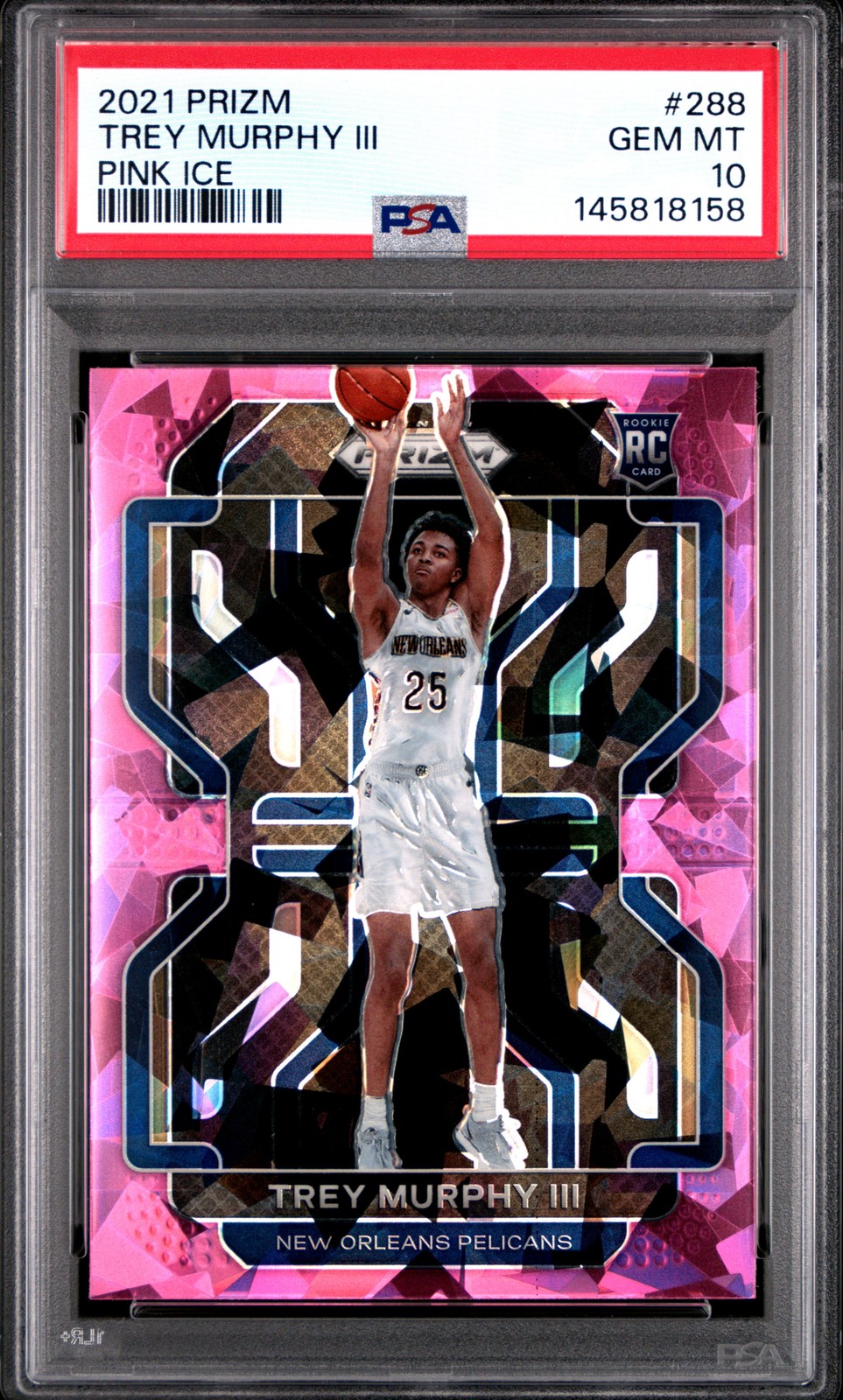 2021 PANINI PRIZM PINK ICE #288 TREY MURPHY III PSA 10
