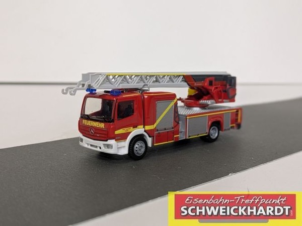 Rietze 71634 - Feuerwehr Magirus Dlk Atego 19 Fw Husum (D) Neu Ovp 1:87-image