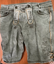 Hangowear RALKO Men&rsquo;s Trachtenhose 42R 38&rdquo; Olive Green LIVE WUID Embroidered