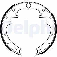 DELPHI 4x Bremsbacken Bremsbackensatz für Trommelbremse Hinten LS2160