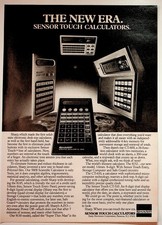 Sharp 1979 Sensor Touch Calculators Print Advertisement 8x11 Vintage