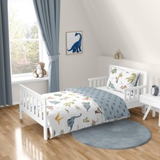 Sweet Jojo Designs Watercolor Dinosaur Dino Boy Toddler Bedding Set Kids 5p Bed