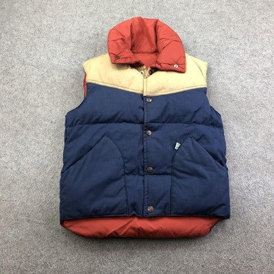 Vintage Penfield Vest Mens XS Blue Red Down Puffer Reversible Ski Outdoor Hiking