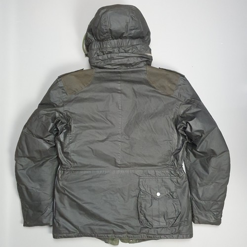 Barbour Gold Standard Supa Canna Men’s Olive Green Jacket Size Small Hooded - Picture 2 of 11