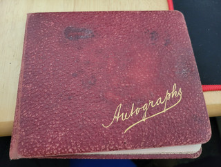 Antique Autograph Album Book autographs Sketches Watercolour Notes & Drawings