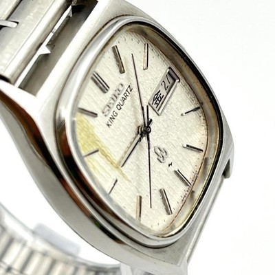 SEIKO KING QUARTZ 5856-5020 Mens Vintage Watch The dial is dirty 