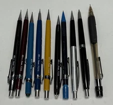 10 Pentel Mechanical Pencil Mix Lot P205 P225 P207 P209 Sharplet 2 PD345 PS315