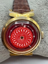 Vintage Ladies Royama Swiss Mechanical Rotating Dial Skeleton Back Watch WORKS