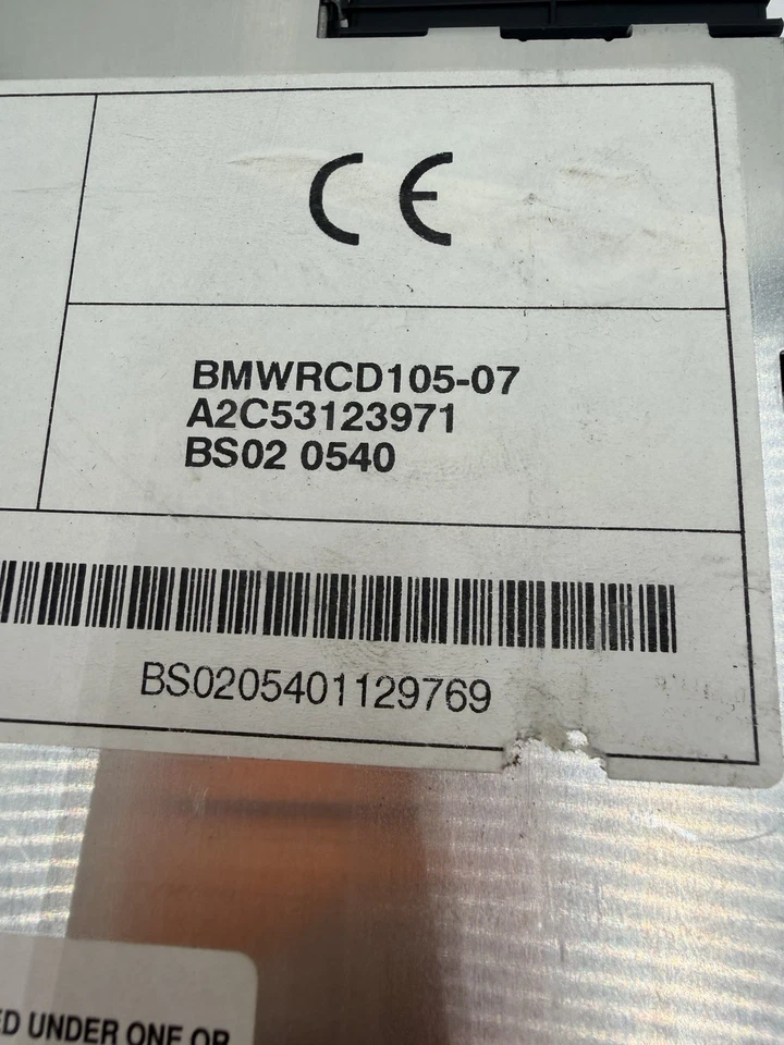 Módulo receptor de rádio CD BMW X3 2004-10 display central 6512 6976889-02 OEMB250-6 - Imagem 4 de 4