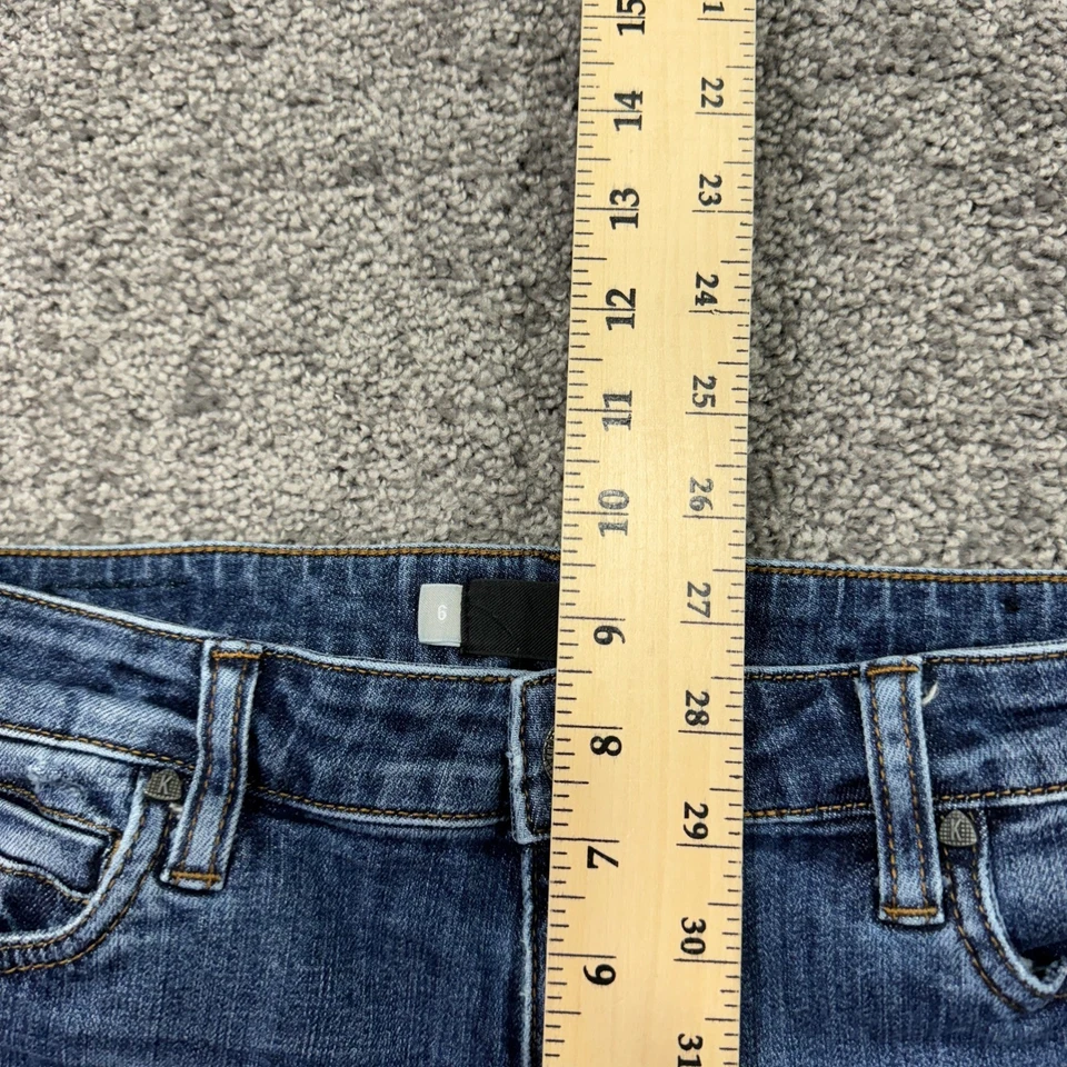 Pantalones de mezclilla Kut From The Kloth para mujer 6 azules Catherine Boyfriend lavado medio preppy Foto 4 de 4