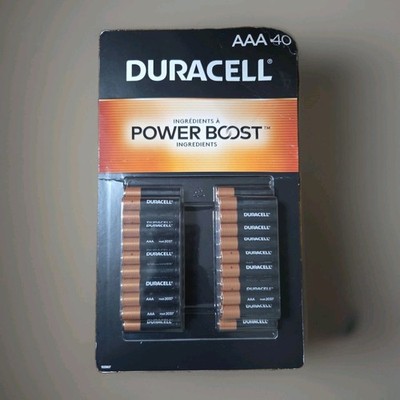 Duracell Power Boost AAA Alkaline Batteries Pack of 40