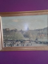 FIEHL Reproduction Claude Money Oil Painting Warfe of Louvre Paris