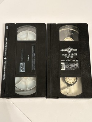 VHS Faces 4 Gorgon Video & C.H.U.D. Video Treasures Rare No Slip Covers