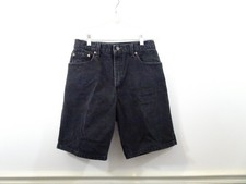 Levi's Vintage Black Denim Shorts Size 10 High Waist Made in USA 100 Cotton