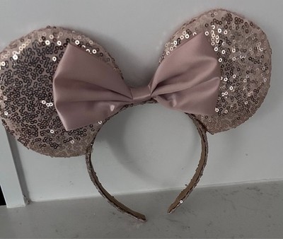 Dreshow - Pink Sequin Minnie Mouse Ears with Bow Headband - Girl's - One Size