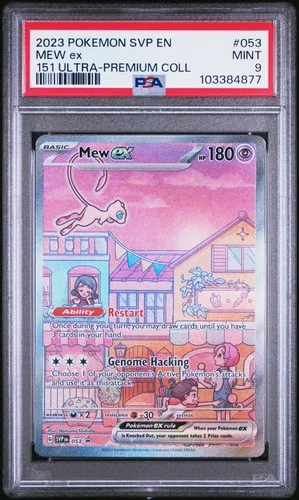 2023 POKEMON SVP EN-SV BLACK STAR PROMO 151 ULTRA-PREM COLL #053 MEW EX PSA 9
