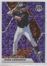 2021 Panini Mosaic Quick Pitch Purple Mosaic Prizm 8/50 Evan Longoria #44 lz7
