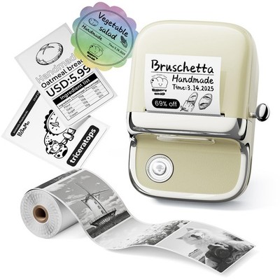 M150 Label Maker, Upgraded Bluetooth Label Printer, with , PC & , with 1 Roll...