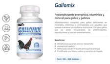 Gallomix 100 Tablets Vitamina Completa Para Gallos/Roosters Exp. 12/27