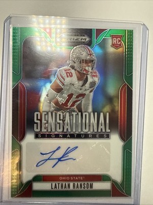 2025 Panini Prizm Draft Picks Sensational Signatures #SS-LTR Lathan Ransom