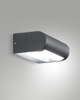 LED Wandleuchte AußEn Dunkelgrau Metall T:11 Cm IP65 3000 K Wandlampe Terrasse