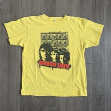 Green Day Shirt Mens Medium Yellow 21st Century Breakdown Tour 2009 Graphic Tee