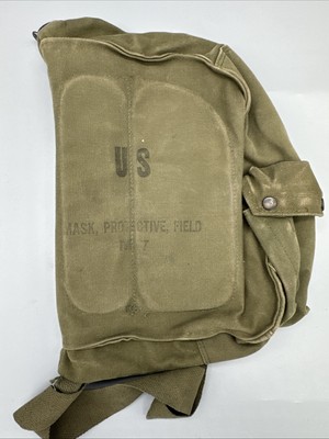 US MILITARY SURPLUS ABC- M17 PROTECTIVE FIELD GAS MASK CANVAS BAG